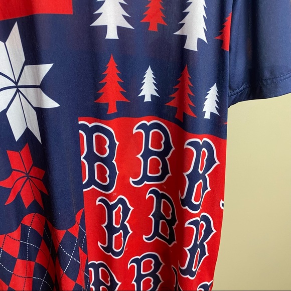 KLEW Boston Red Sox short-sleeve shirt, size XL, cool patterns on shirt - Picture 5 of 11
